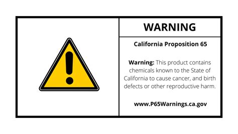 Why Is the California Prop 65 Warning Label on All of My